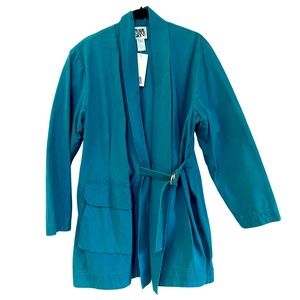 Prairie Underground Morrigan wrap jacket in Peacock. Size 2/Medium, NWT.